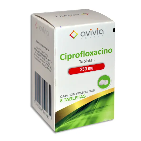 CIPROFLOXACINO 250MG  AVIVIA Tabletas - c/8