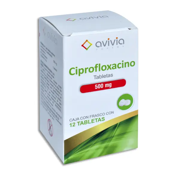 [7502216803848] CIPROFLOXACINO 500MG AVIVIA Tabletas - c/12
