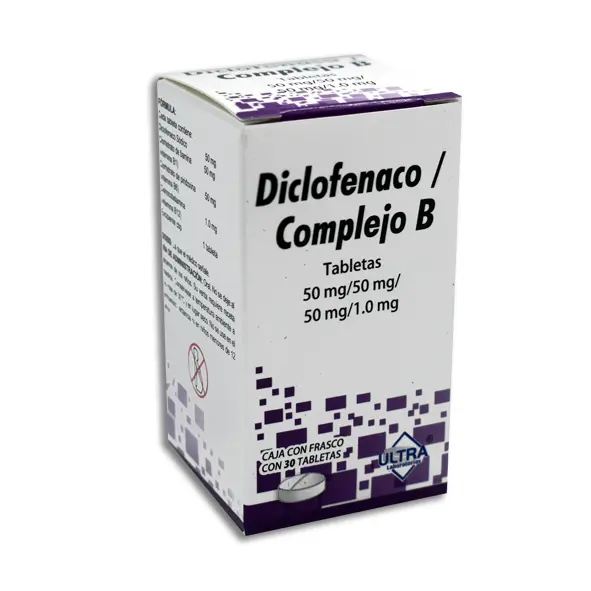 DICLOFENACO/COMPLEJO B ULTRA Tabletas - c/30