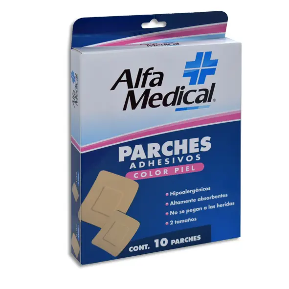 [7502275701512] PARCHES ADHESIVOS COLOR PIEL ALFA MEDICAL Parches - c/10