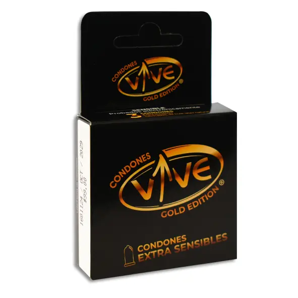 [7501342809038] PRESERVATIVO VIVE GOLD EXTRA SENSIBLE Cartera - c/3
