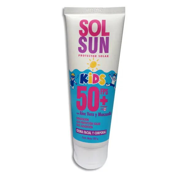 [7502009749629] SOL SUN KIDS PROTECTOR SOLAR 50+ BELABEL Tubo - 100 g