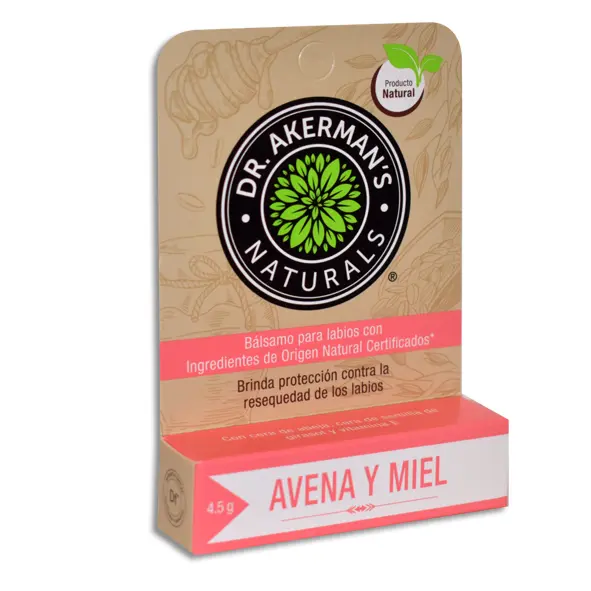 [7502253604583] DR. AKERMAN´S AVENA Y MIEL BALSAMO LABIAL Blister - 4.5 g