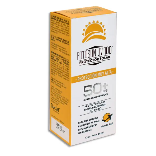 [7502253602282] PROTECTOR SOLAR FOTOSUN UV 100 FACIAL Y CORPORAL Crema - 60 ml