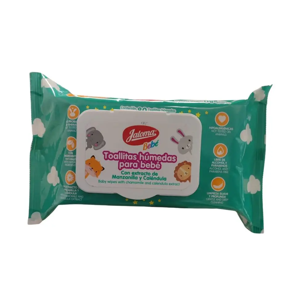 [759684431234] TOALLITAS HUMEDAS PARA BEBE JALOMA Bolsa - c/80