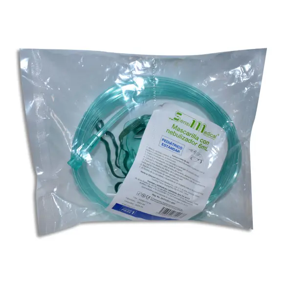 MASCARILLA CON NEBULIZADOR PEDIATRICO SENSIMEDICAL Pieza - c/1