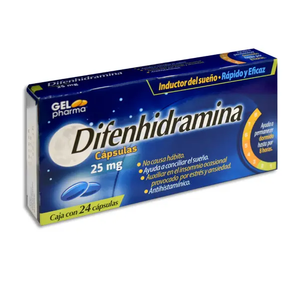 [7502227427910] DIFENHIDRAMINA GELPHARMA Capsulas - c/24
