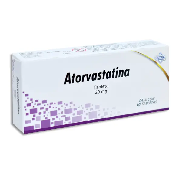 [7502216791350] ATORVASTATINA 20MG ULTRA Tabletas - c/10