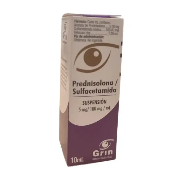 PREDNISOLONA/SULFACETAMIDA GRIN Suspension Gotas - 10 ml 