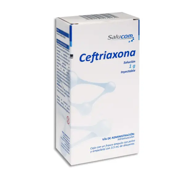 CEFTRIAXONA 1GR IM PISA  Solucion Inyectable - c/1