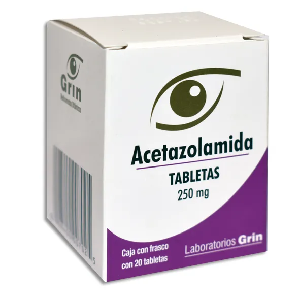 [008400007025] ACETAZOLAMIDA GRIN Tabletas - c/20