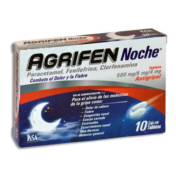 [7501125188985] AGRIFEN NOCHE  Tabletas c/10