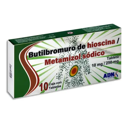 [7506449300075] BUTILHIOSCINA, METAMIZOL SODICO ADN Grageas - c/10