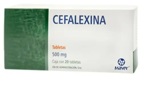 [7502009745607] CEFALEXINA 500MG MAVER Tabletas - c/20