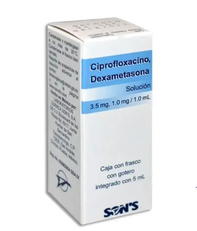 [7502001164338] CIPROFLOXACINO DEXAMETASONA SONS  Solucion Oftalmica - 5 ml