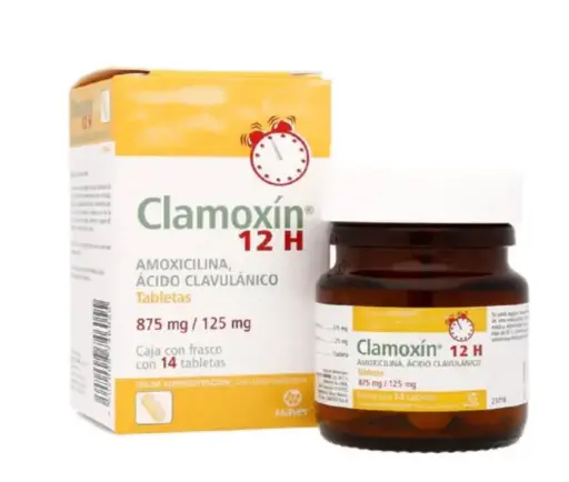 [7502009746055] CLAMOXIN 12H 875/125MG Tabletas - c/14
