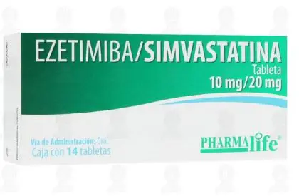 [7501349024533] EZETIMIBA SIMVASTATINA AMSA Tabletas - c/14