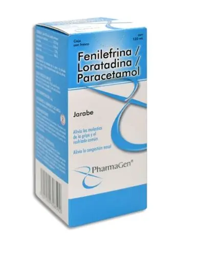 [7501299308592] FENILEFRINA / LORATADINA / PARACETAMOL PHARMAGEN Jarabe - 120 ml