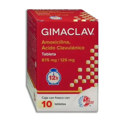 [780083149185] GIMACLAV 875/125MG Tabletas - c/10