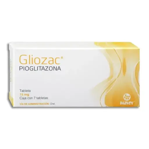 [7502009745034] GLIOZAC 15MG Tabletas - c/7