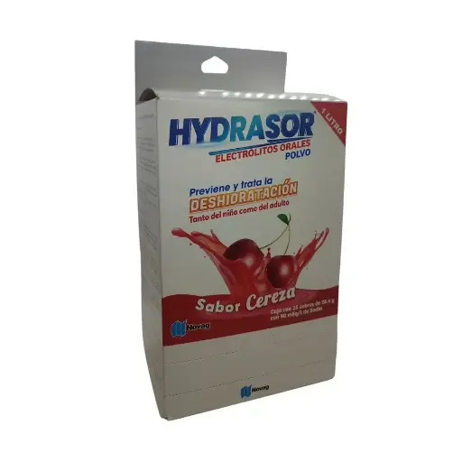 [7501075718201] HYDRASOR CEREZA ELECTROLITOS Polvo en Sobres - c/25