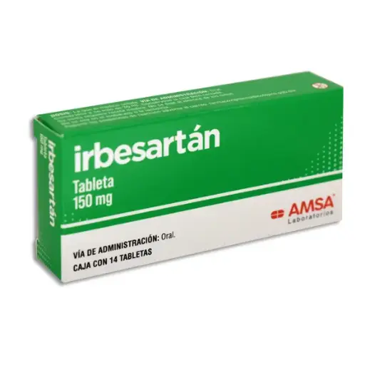 [7501349022454] IRBESARTAN 150MG AMSA Tabletas - c/14