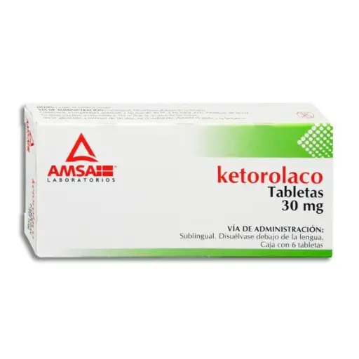 [7501349023369] KETOROLACO SUBLINGUAL AMSA Tabletas - c/6