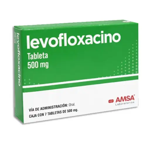 [7501349021419] LEVOFLOXACINO 500MG AMSA Tabletas - c/7