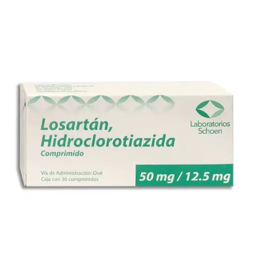 [7506494600021] LOSARTAN/ HIDROCLOROTIAZIDA 50/12.5MG SCHOEN Comprimidos - c/30