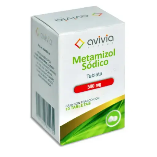[7501342801131] METAMIZOL 500MG AVIVIA Tabletas - c/10