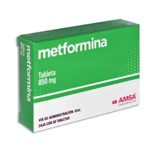 [7501349022140] METFORMINA 850MG AMSA Tabletas - c/30