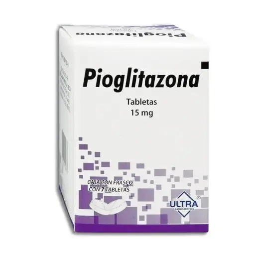 [7502216796737] PIOGLITAZONA 15MG ULTRA Tabletas - c/7