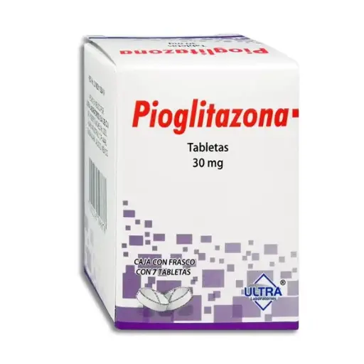 [7502216798878] PIOGLITAZONA 30MG ULTRA Tabletas - c/7
