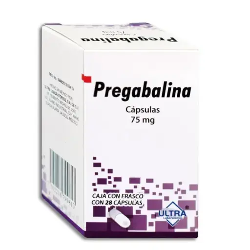 [7502216799813] PREGABALINA 75MG  ULTRA Capsulas - c/28