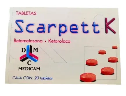 [X100X1006] SCARPET TABLETAS C/20