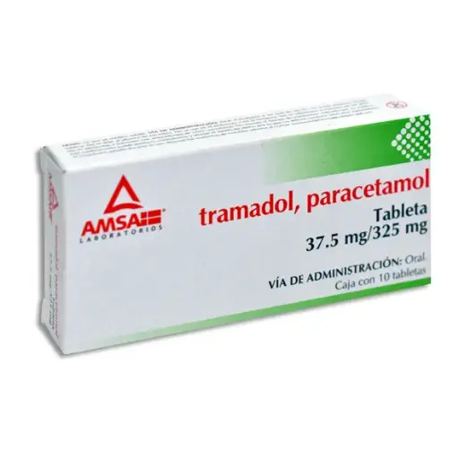 [7501349029811] TRAMADOL , PARACETAMOL AMSA Tabletas - c/10