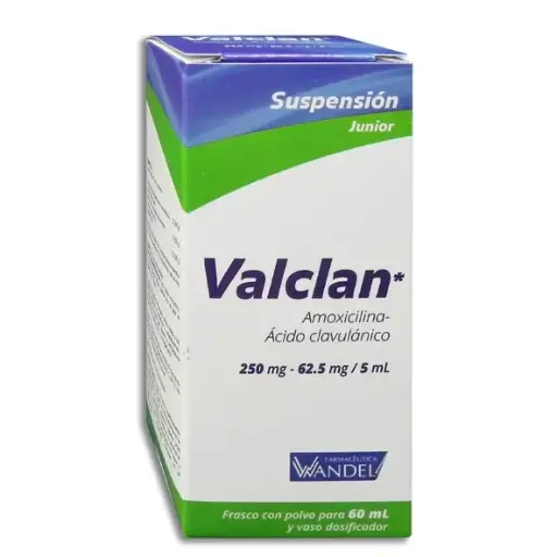 [7503001007175] VALCLAN 250/62.5MG Suspension - 60 ml