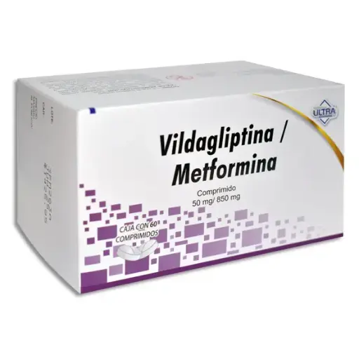 [7502216790483] VILDAGLIPTINA / METFORMINA 50/850MG ULTRA Comprimidos - c/60