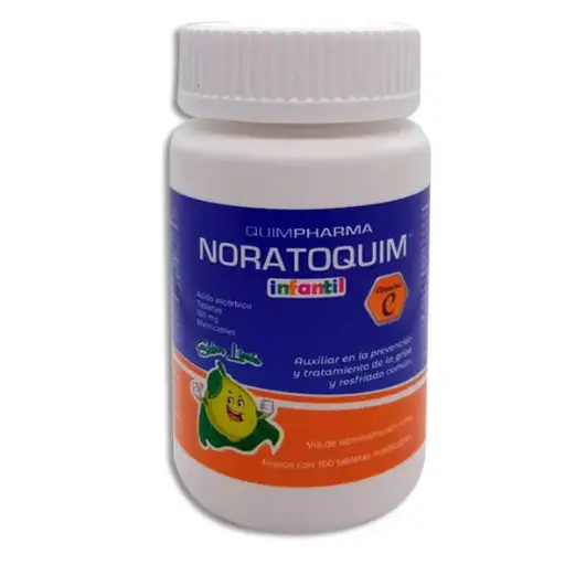 [7502223111226] NORATOQUIM INFANTIL Tabletas Masticables - c/100