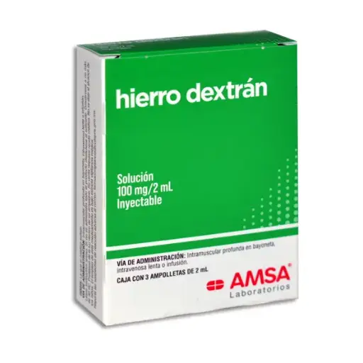[7501349020412] HIERRO DEXTRAN AMSA Solucion Inyectable - c/3