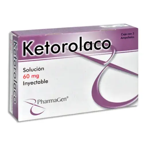 [7501299385081] KETOROLACO 60MG PHARMAGEN Solucion Inyectable - c/3
