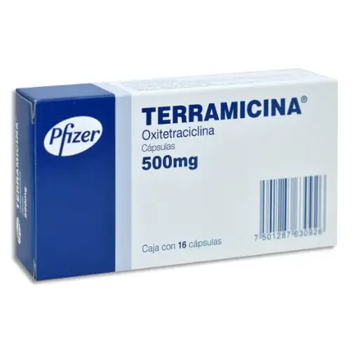 [7501287630926] TERRAMICINA Capsulas - c/16