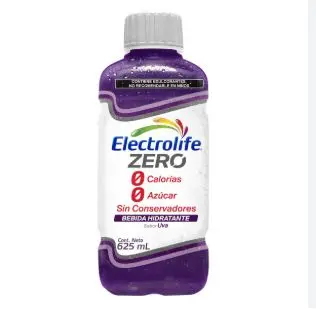 [7502268541491] ELECTROLIFE ZERO UVA Solucion - 625 ml