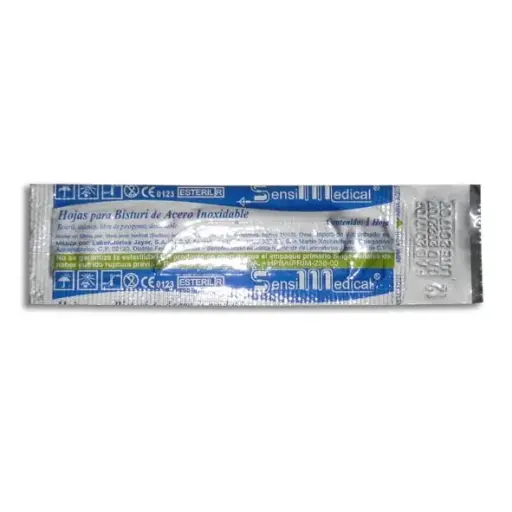 [7506022304513] HOJA PARA BISTURI SENSIMEDICAL 12 Pieza - 1 Pieza