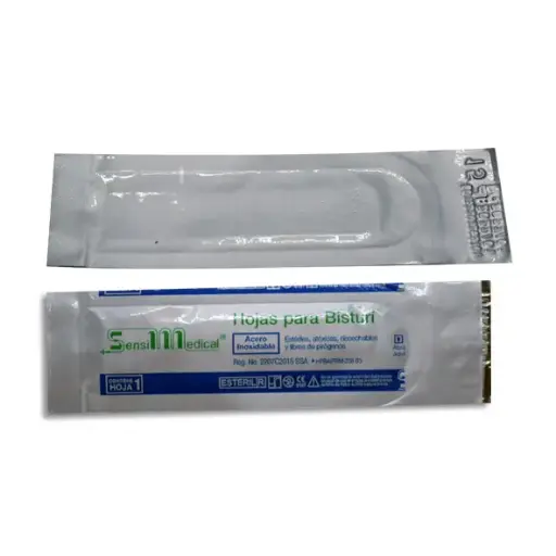[7506022304520] HOJA PARA BISTURI SENSIMEDICAL 15 Pieza - 1 Pieza