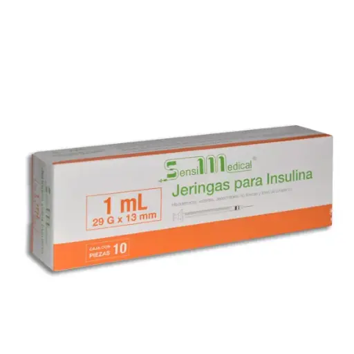 [7506022306791] JERINGA 1ML INSULINA 29X13 SENSIMEDICAL Caja - c/10