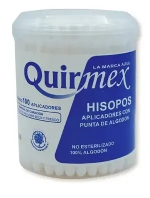 [7503003406402] APLICADORES DE ALGODON QUIRMEX Tarro - c/100