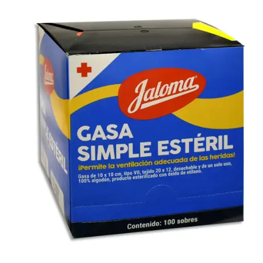 [759684231551] GASA ESTERILIZADA 10X10CM JALOMA Caja - c/100