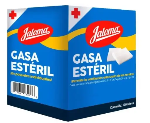 [759684231407] GASA ESTERILIZADA 7.5X5CM JALOMA Bolsa - c/10