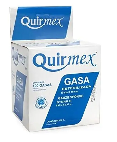[7503003406051] GASA ESTERILIZADA 10X10CM QUIRMEX Caja - c/10